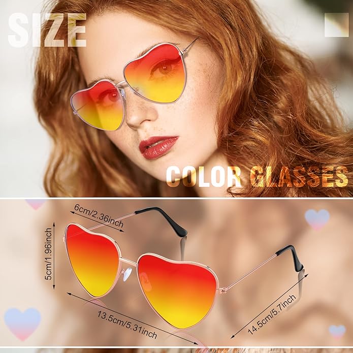 4 Pcs Hippie Costume Accessories Set 70s Peace Sign 60s Outfits for Women Necklace Daisy Earrings Flower Headband Sunglasses