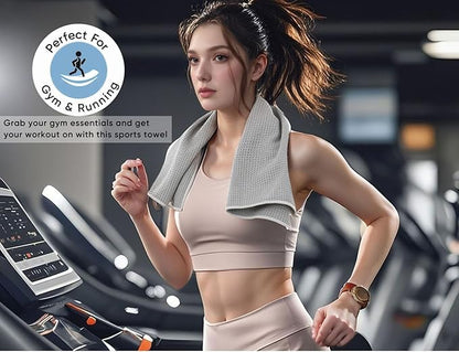 Microfiber Gym Towels 3 Pack, Quick-Drying Yoga Towels for Sport, Workout Equipment, Home and Gym, 16 Inches x 27.5 Inches