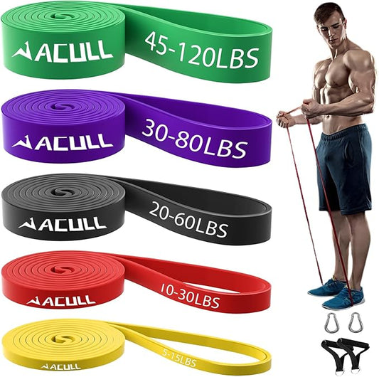 Resistance Bands for Working Out, Pull Up Assistance Bands, Exercise Workout Bands Set for Men Women, Stretch Bands for Physical Therapy, Muscle Training, Home Workouts