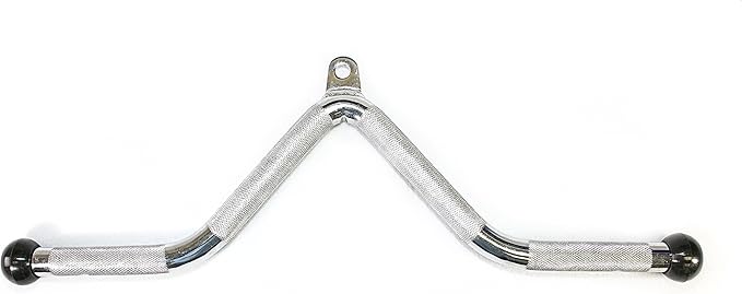 Ader Deluxe Tricep Press Down V Bar Handle Cable Attachment for Gym Fitness w/Ball End