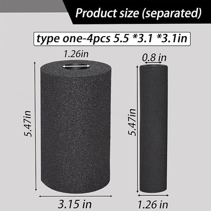 Foot Foam Pads Rollers Replacement (5.5 * 3.1 * 3.1in), Padding Cover for Inversion Table, Workout Bench, Sits Ups Replacement Parts, Home Gym Accesories