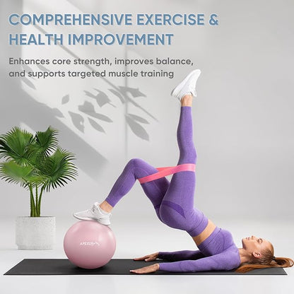 APEXUP Yoga Ball Exercise Ball Anti Slip Heavy Duty for Fitness, Balance & Core Workout