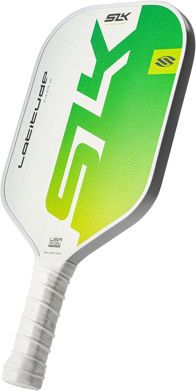 SLK Latitude 2.0 Pickleball Paddle | G4 Graphite Pickleball Paddle Face | Rev-Core+ Technology with SpinFlex Surface | Redesigned for Performance and Control
