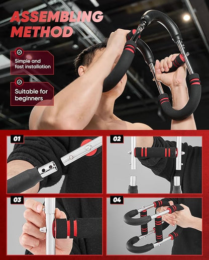 Twister Arm Trainer,PowerTwist Arm Trainer,Home Workout Equipment,Upper Body Strength Training Machine,Detachable Design,Fitness Anywhere