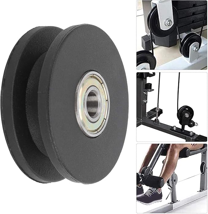 Fitness Bearing Pulley, 10pcs Gym Pulley 50mm 2in Strength Training Pulley Nylon Exercise Strength Training Accessory for Home Gym Attachments