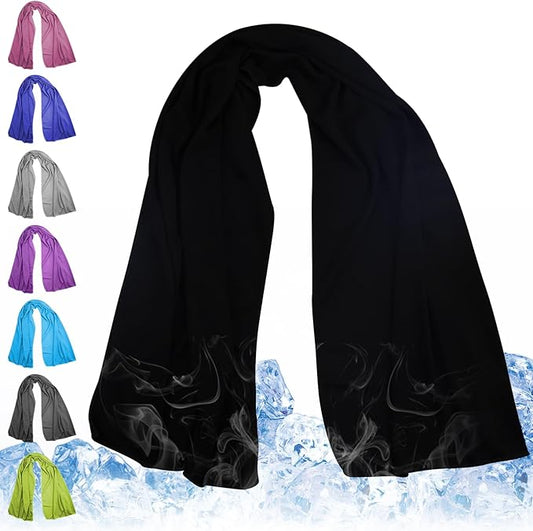 Cooling Towels 43.3" x 15.7" - Ice Towel, Sweat Towel, Cooling Towels for Neck & Face & Cooling Neck Wraps for Summer Heat - Neck Cooler for Quick Cool Down for Gym, Running, Golf, Yoga & Sports