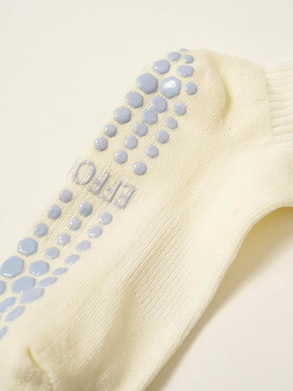 Crew Half Calf Grip Socks, Cutest Fruits Pilates Socks, Ruffle socks, Non-Slip, Barre Yoga Fitness