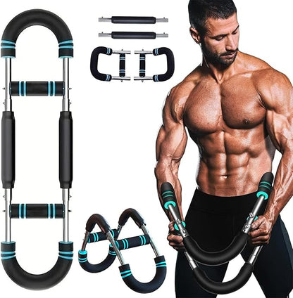 Mr Sculpt Gorilla Bar 40-100lb, 3-Speed Adjustment Chest Workout Device, Arm Trainer for Men, Chest Exerciser for Men, Arm Trainer, Strength at Home Fitness Equipment