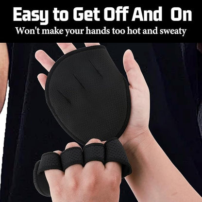 Giantree 1 Pair of Pull Up Gloves, Lifting Gloves, Non Slip Neoprene Pull Up Bar Pads Substitute for Workout Gloves to Prevent Callus Calisthenics, for Weightlifting Powerlifting Fitness, and Dips