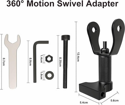 360° Pivot for Peloton Bikes Screen Accessories, Peloton Screen Swivel Mount, Peloton Swivel Screen Attachment, Easily Adjust and Rotate Movement Monitor Adjuster, Black