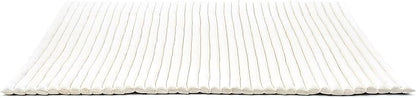 Leewadee - Foldable Floor Mattress - Japanese Roll Up Futon -Trifold Tatami Mat- Guest Floor Bed - Camping Mattress - Thai Massage Mat, Kapok Filled, 75 x 57 inches, Ecru