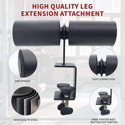 Nordic Hamstring Curl Squat Rack Attachment for Power Rack, Sit Up Bar Foot Holder for Ultimate Home Gym Experience Split Squat Core Workout for Hamstring Curl Sit Up