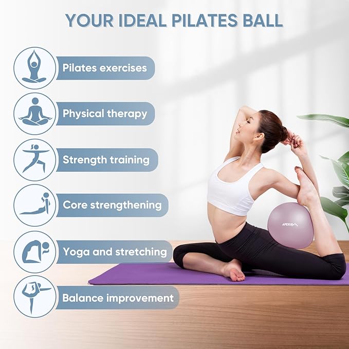 APEXUP Yoga Ball Exercise Ball Anti Slip Heavy Duty for Fitness, Balance & Core Workout