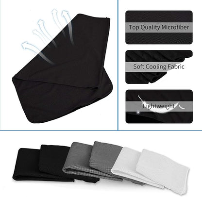 4 Packs Cooling Towels (40x12 Inch), Cooling Towels for Neck and Face, Stay Cool in Hot Weather for Sports, Gym, Yoga, Golf, Hiking, Camping & Travel
