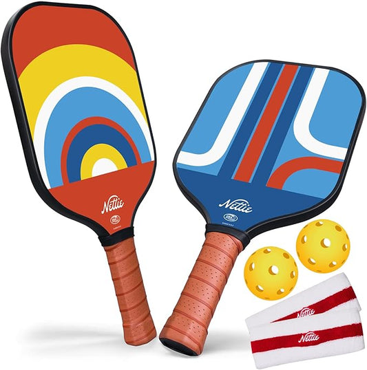 Pickleball Paddles, Carbon Fiber Pickleball Paddles Set of 1/2/4, USAPA Approved 13mm Polymer Core Pickleball Set for Intermediate, Stylish Pickleball Gifts
