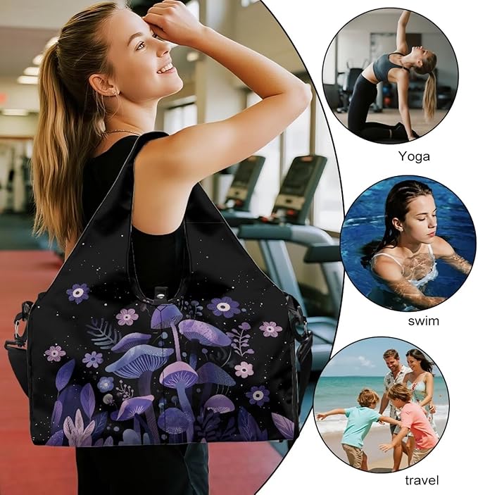 Yoga Mat Bag for Women Men Large Carryall Tote with Adjustable Shoulder Strap for Gym Yoga Travel Pilates Office