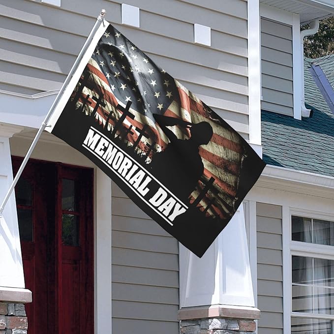 MEMORIAL DAY Flag Flags for outside 3x5 Ft Garden Flag Farmhouse Yard Indoor/Outdoor Decoration Banner Decor Gifts