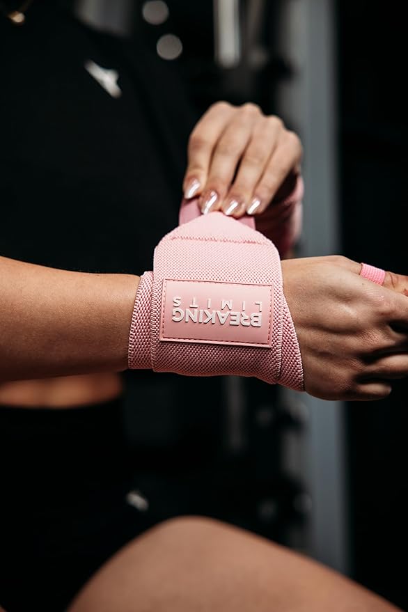 Breaking Limits Gym Straps Weight Lifting Wrist Wraps Bundle – Workout Lifting Straps for Deadlift – Wrist Straps for Weightlifting Men & Women - Muñequeras Para Gym