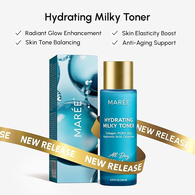 MAREE Collagen Toner Polishes - Toner Pads with Retinol - Minimizing Wrinkle Zero Pore Pads - Hydrating Toning Collagen Ampoule Pad with Retinol & Centella - Anti Aging Brightening Wipes