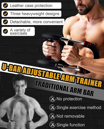 Twister Arm Trainer for Men & Women -【5.0 Upgrade】 30-270lbs Adjustable Chest Workout Equipment，Portable Home Gym Strength Training for Arms, Shoulder & Upper Body Muscle Building