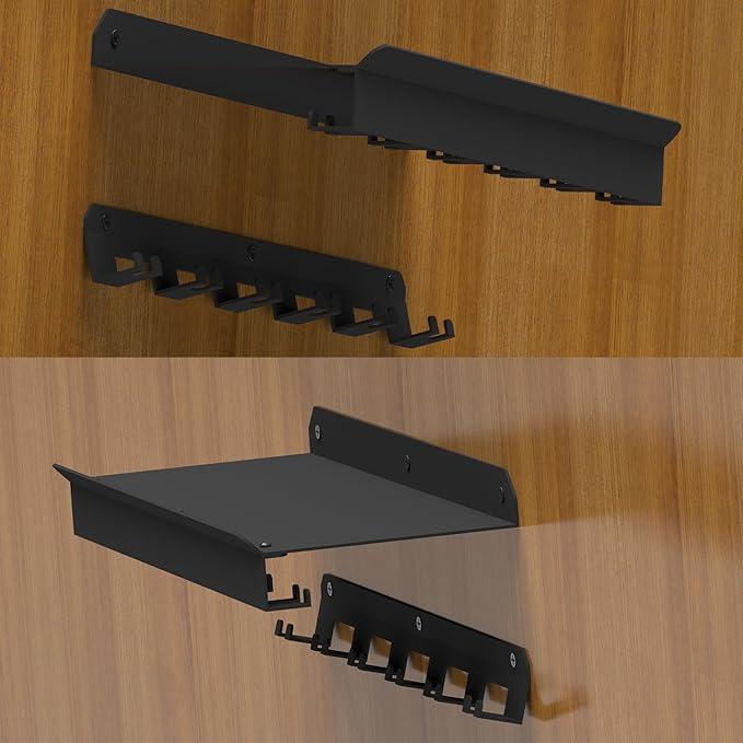 Wall Mount Home Gym Storage Rack, Exercise Equipment Organizer Shelf