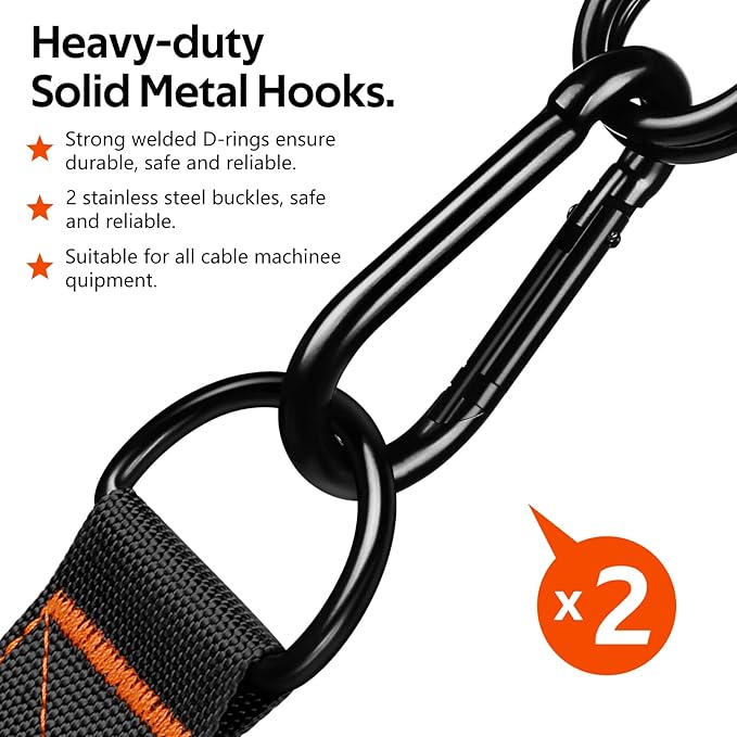 WALITO Exercise Handles, Replacement Cable Machine Attachments for Home Gym Equipment, Pulley System, Pilates, Resistance Bands, Strength Trainer, Heavy Duty Working Out Handles