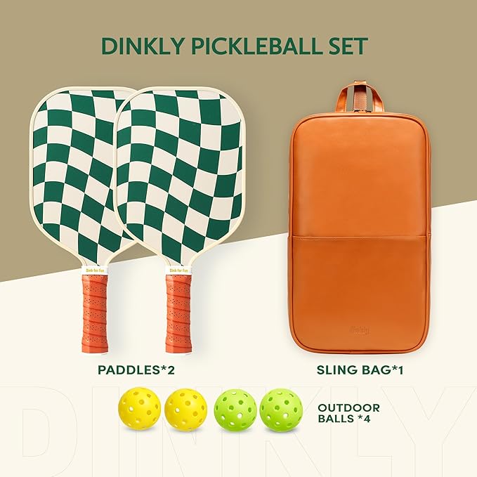 Pickleball Paddles Set of 2/4- USAPA Approved Graphite/Fiberglass Pickleball Racket, 2 Pickleball Rackets, 4 Balls and 1 Portable Carry Bag, Aesthetic Pickle Ball Set for Men Women Beginners