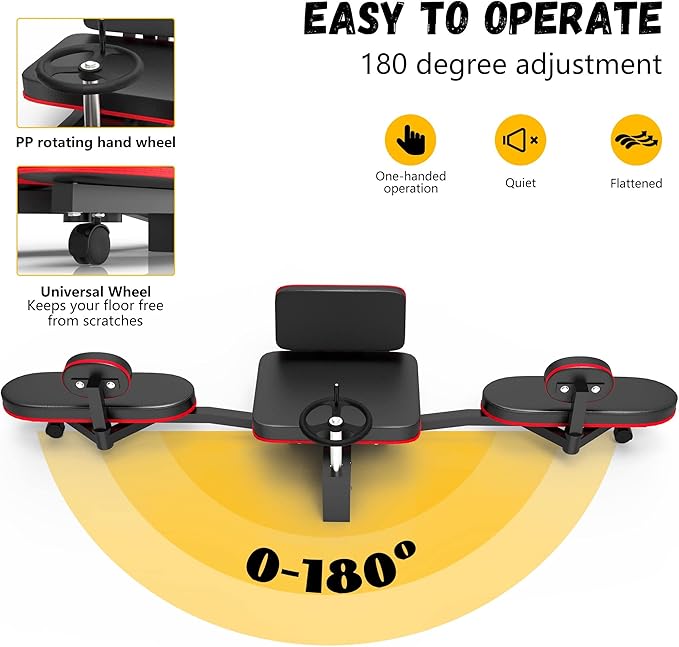 Rigel Leg Stretcher, 220LBS Leg Stretch Machine, Heavy Duty Steel Frame Equipment Splits Machine, Leg Stretching Training Machine for Home Gym Split Machine Training Fitness