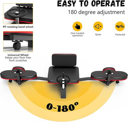 Rigel Leg Stretcher, 220LBS Leg Stretch Machine, Heavy Duty Steel Frame Equipment Splits Machine, Leg Stretching Training Machine for Home Gym Split Machine Training Fitness