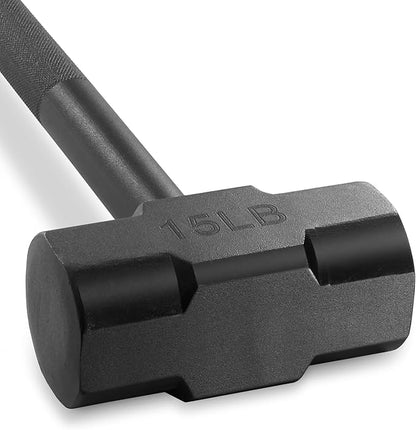 Philosophy Gym Fitness Hammer, 15 LB - Steel Hammer for Strength Training