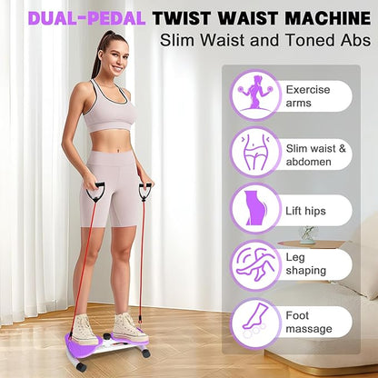 Waist Twisting Machine, Noiseless Ab Twist Board, 260 lbs Capacity, Twist Exercise Machine Home Gym Fitness Tool for Women Slim Waist and Core Ab Exercise