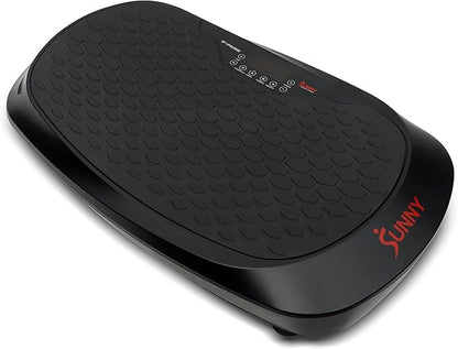 Sunny Health & Fitness Fitboard Vibration Platform Exercise Machine with Multiple Speed Settings and Vibration Modes for Multipurpose Workouts