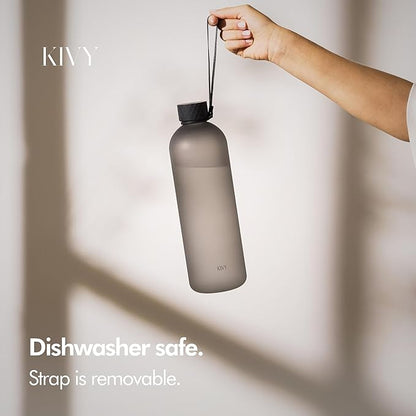 KIVY Tritan Water Bottle 2nd Generation (Ash Black, 50oz)