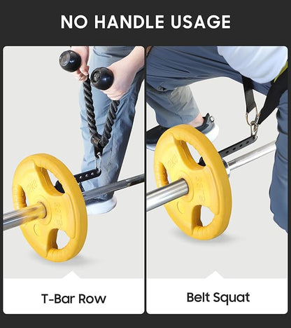Belt Squat Collar, 2 Pack Belt Squat Attachment Fit 2" Olympic Bars, Landmine Attachment for Barbell, Deadlifts Squats Pull Ups T Bar Row Attachment