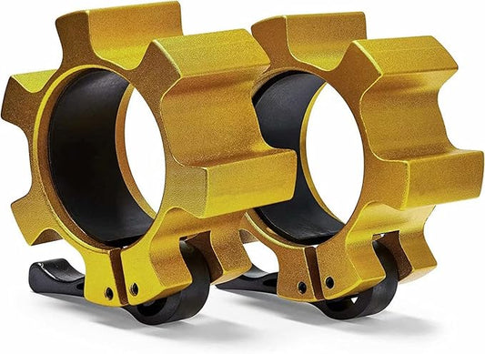 Metal Olympic Barbell Clamps 2inch Heavy Duty Exercise Collars,Weight Clips for 2" Barbell,Quick Release Weight Clamps for Weightlifting, Olympic Lifts Strength Fitness Training 1 Pair
