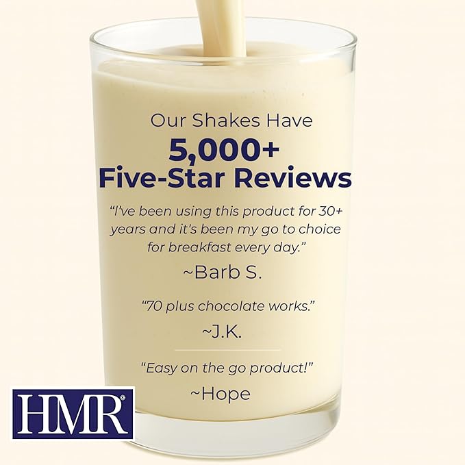 HMR 120 Vanilla Shake Meal Replacement Powder | Vanilla Shake Mix to Support Healthy Weight Loss | 12g of Protein | Nutritional Drink | Low Calorie Food | 12 Servings