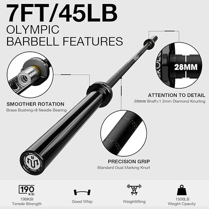 Mikolo Power Cage, 2000LB Power Rack with Independent Dual Pulley System, Multi-Function Home Gym Workout Machine for Cable Crossover