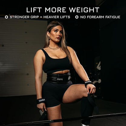 Breaking Limits Gym Straps Weight Lifting Wrist Wraps Bundle – Workout Lifting Straps for Deadlift – Wrist Straps for Weightlifting Men & Women - Muñequeras Para Gym