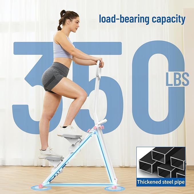 Stair Stepper for Home Gym,Folding Vertical Climber Cardio Exercise Machine,Stair Climber for Full Body Workout with Adjustable Handlebar for Women & Men