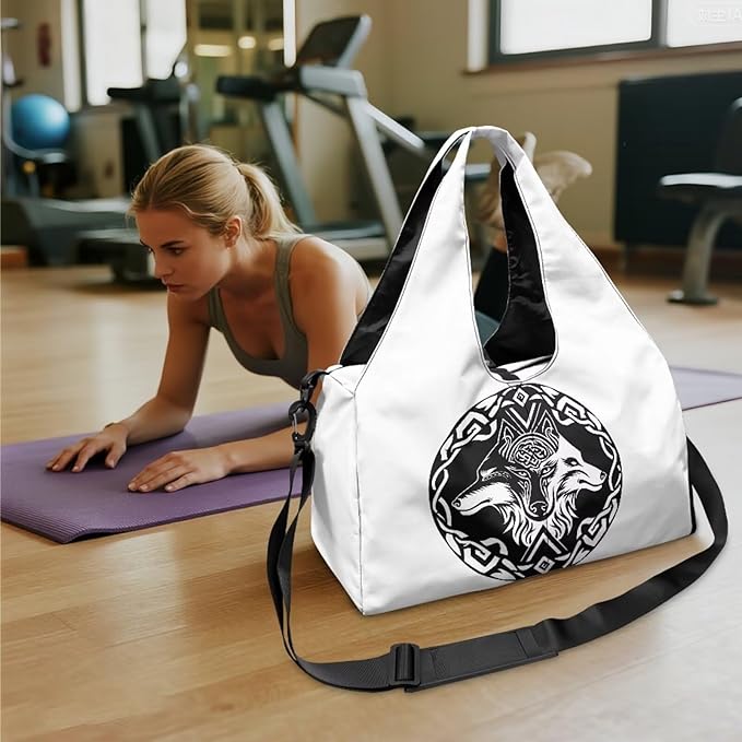 Yoga Mat Bag for Women Men Large Carryall Tote with Adjustable Shoulder Strap for Gym Yoga Travel Pilates Office
