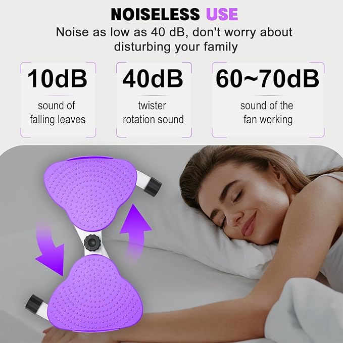 Waist Twisting Machine, Noiseless Ab Twist Board, 260 lbs Capacity, Twist Exercise Machine Home Gym Fitness Tool for Women Slim Waist and Core Ab Exercise