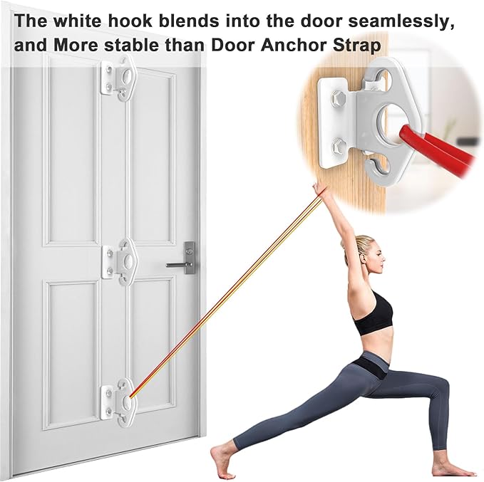 Resistance Band Wall Anchors, Wall Mounted Modular Hooking Platform, Workout Wall Mount Anchor, Training Anchor Mounted Hook Exercise Station for Home Gym Workouts,Yoga,Fitness,Strength Training