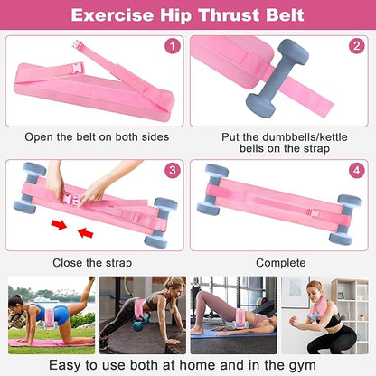 Home Pilates Essentials Kit for Women, Pilates Equipment Ring and Ball Set, Magic Circle with Booty Bands, Figure 8 Resistance Band, Hip Thrust Belt & Accessories, Toning Fitness Starter Set