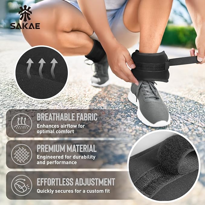 SAKAE Exercise Step Platform Set with Ankle Weights & Measuring Tape, Adjustable Height 2 Level Risers Workout Step Trainer, Aerobic Steppers for Home Gym Exercise Fitness Workout, Multiple Colors