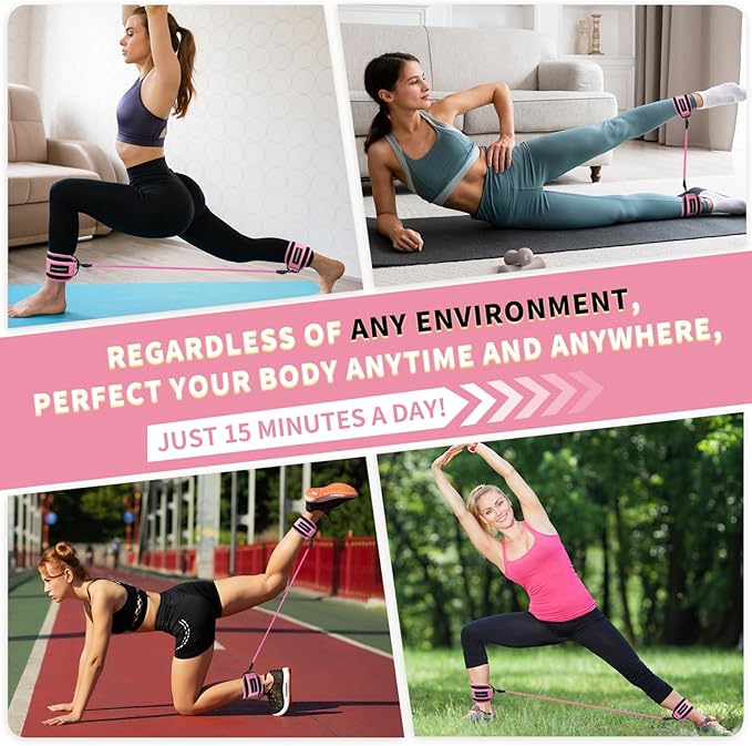 Ankle Resistance Bands,Ankle Weights,Glute & Lower Body Exercises Equipment,Pilates Equipment for Ankle,Workout Sets for Women,Resistance Bands for Working Out,Exercise Bands for Butt Lift