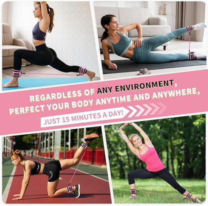 Ankle Resistance Bands,Ankle Weights,Glute & Lower Body Exercises Equipment,Pilates Equipment for Ankle,Workout Sets for Women,Resistance Bands for Working Out,Exercise Bands for Butt Lift