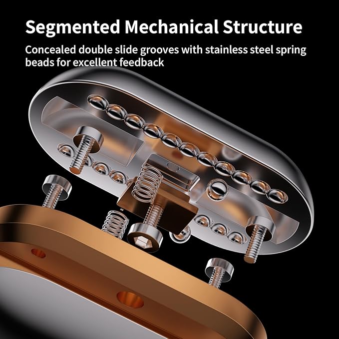 Mech Egg Fidget Slider Metal Fidget Toys EDC Clicky Slider Fidget Egg Sensory for Office Executive Desk Adults Relieve Stress ADHD/Autism (Blue)