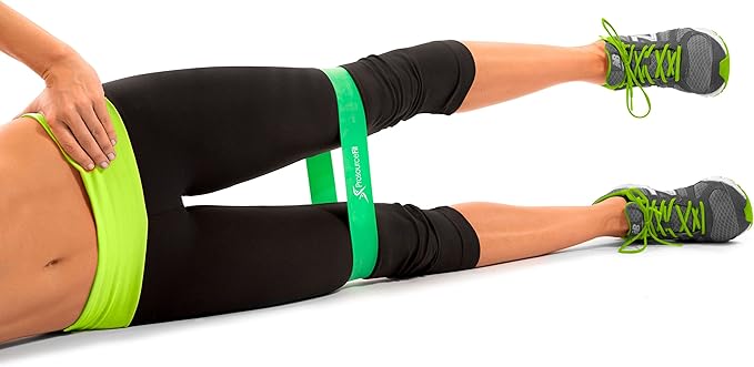 ProsourceFit Fabric Loop Resistance Bands Set with Anti-Slip Grip, Mini Workout Bands for Fitness Training to Tone Legs, Glutes and Booty