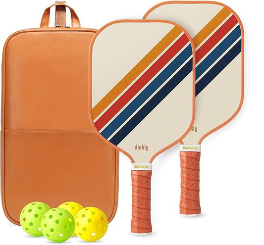 Pickleball Paddles Set of 2/4- USAPA Approved Graphite/Fiberglass Pickleball Racket, 2 Pickleball Rackets, 4 Balls and 1 Portable Carry Bag, Aesthetic Pickle Ball Set for Men Women Beginners