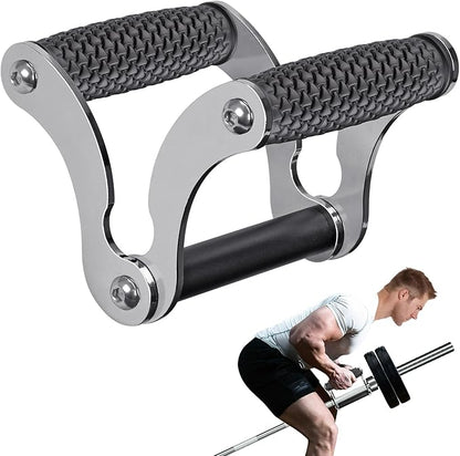 Kipika Landmine Attachment for Olympic Barbell Bars, Wall Mount Landmine Attachment, V Bar Row Landmine Handle and Viking Press Landmine Handle, Versatile Strength Training Equipment for Home Gym